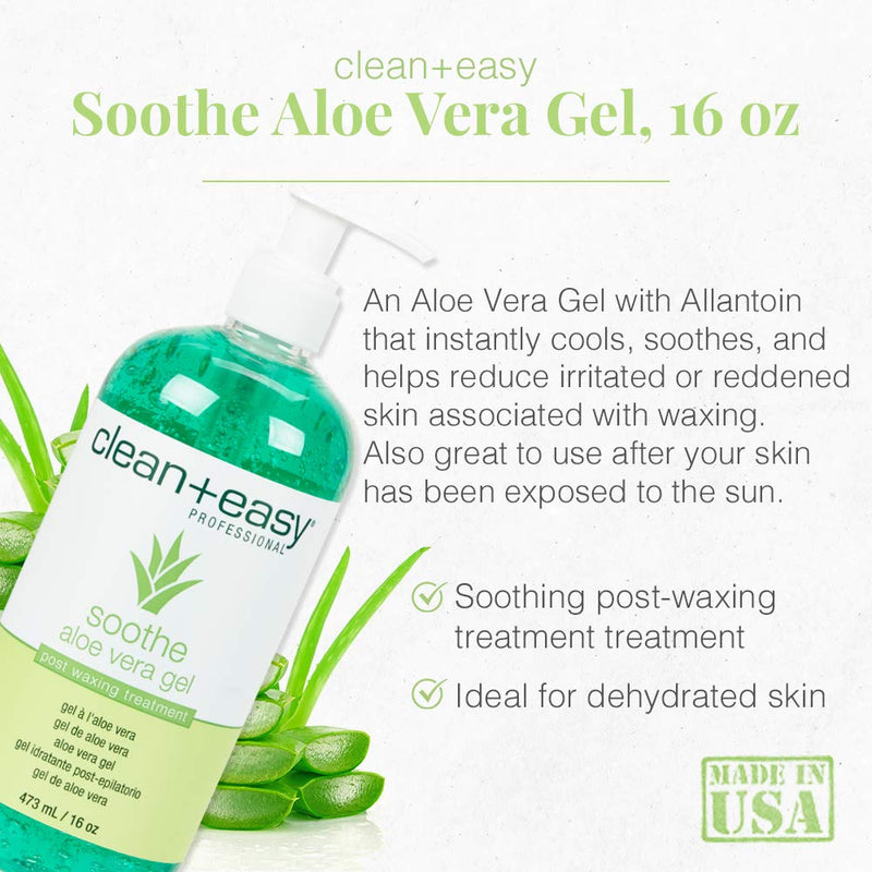 Clean + Easy Soothe Aloe Vera Gel Post Waxing Treatment