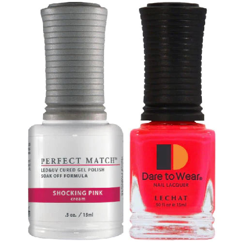 Perfect Match Gel & Lacquer Duo Set- Shocking Pink